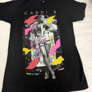 Cardi B. Bold Graphics Funky Look Tee